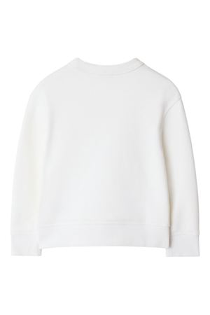 felpa in cotone bianco BURBERRY KIDS | 8108468A1464